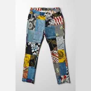 Desigual Slim denim & patch trousers Size 38